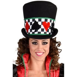 Hoge Hoed Met Kaarten -Kostuums Met Halloween-Thema 220303 2