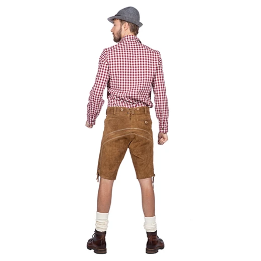 Tirolerblouse Anton Bordeaux 5 Tirolerblouse Anton Bordeaux - Afbeelding 3