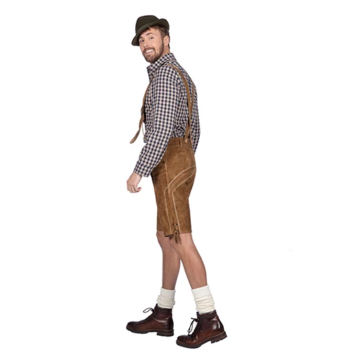 Tirolerblouse Anton Taupe 4 Tirolerblouse Anton Taupe - Afbeelding 2