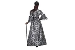 Luxe Jurk Markiezin Grijs/zwart -Kostuums Met Halloween-Thema 4307 xx 4307 xx 30