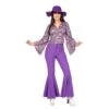 Blouse Flower Power Paars -Kostuums Met Halloween-Thema 4358 flower power blouse paars 1
