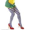 Panty, Gestreept Blauw/wit