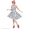 50's Jurkje Met Petticoat Kersen Blauw -Kostuums Met Halloween-Thema 48331 a 1