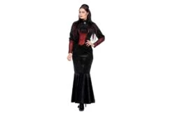 Luxe Jurk Gothic Zwart/rood