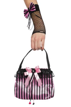 Tas Roze/zwart Gestreept 5 Tas Roze/zwart Gestreept -Kostuums Met Halloween-Thema 6027 48934 XX 10