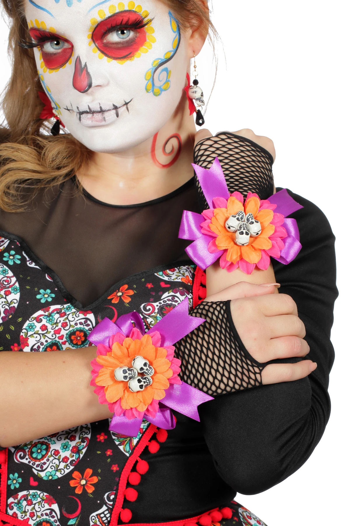 Handschoenen Day Of The Dead 4 Handschoenen Day Of The Dead - Afbeelding 2