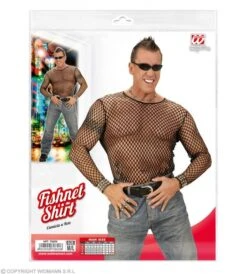 Visnet Shirt Zwart -Kostuums Met Halloween-Thema 7082n z 1