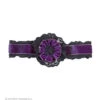 Nekband Fluweel Paars Met Bloem -Kostuums Met Halloween-Thema 7968G a