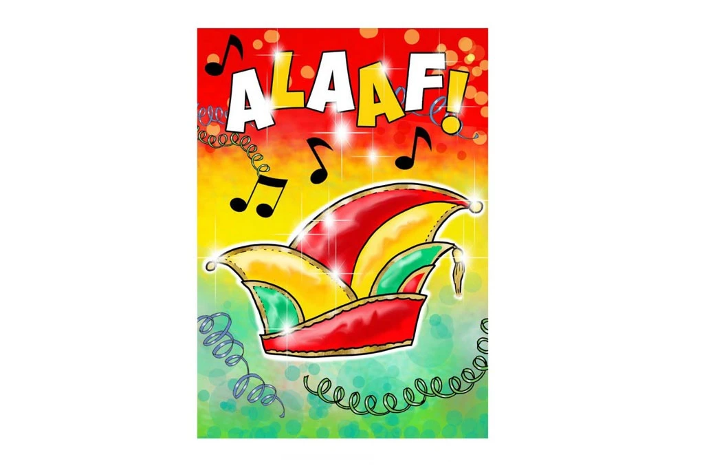 Raamsticker Alaaf 17x25 Cm. 4 Raamsticker Alaaf 17x25 Cm. - Afbeelding 2