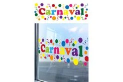 Raamsticker Carnaval 75x25 Cm.