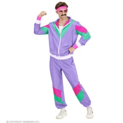 Trainingspak Paars -Kostuums Met Halloween-Thema 98790 b