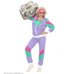 Trainingspak Paars -Kostuums Met Halloween-Thema 98790 d