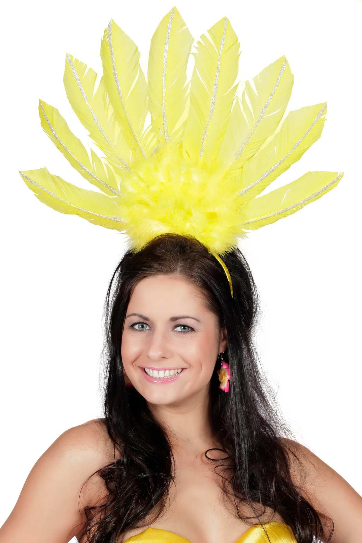 Diadeem Samba Met Veren 5 Diadeem Samba Met Veren - Afbeelding 3