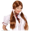 Pruik, Schoolmeisje Bruin -Kostuums Met Halloween-Thema C0723 a