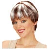 Pruik, Chanel Bruin Met Blonde Highlights -Kostuums Met Halloween-Thema C0984 a