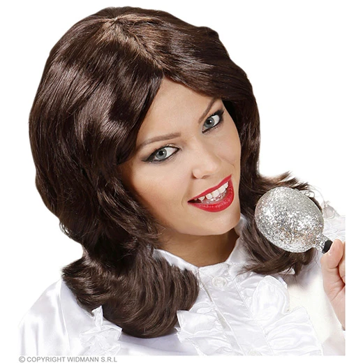 Pruik, 70's Popster Annafrida 3 Pruik, 70's Popster Annafrida