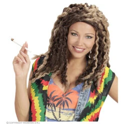 Pruik, Rasta Blond/bruin -Kostuums Met Halloween-Thema D0715 b