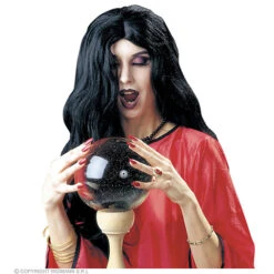 Pruik, Heks Amelia Zwart (in Plastic Doos)