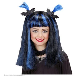 Pruik, Halloween Kind Met Spinnen -Kostuums Met Halloween-Thema H6294 b