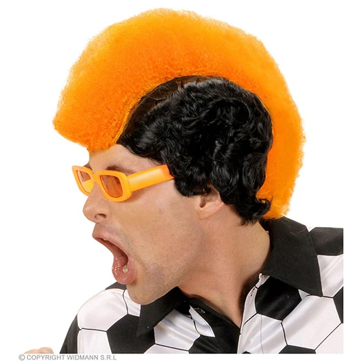 Pruik, Supporter Nederland Man 3 Pruik, Supporter Nederland Man