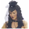 Pruik, Dark Mistress Met Sluier En Spin -Kostuums Met Halloween-Thema Q6336 a