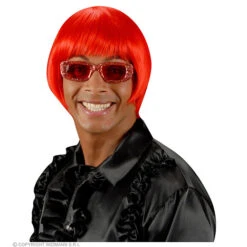 Pruik, Rave Rood -Kostuums Met Halloween-Thema R0858 b