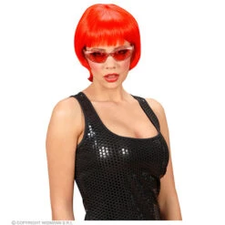 Pruik, Rave Rood -Kostuums Met Halloween-Thema R0858 d