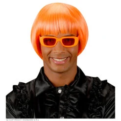 Pruik, Rave Neon Oranje -Kostuums Met Halloween-Thema R0865 b