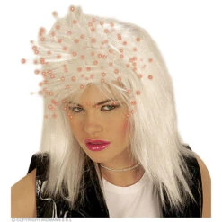 Pruik, Starlite Met Lichtjes (in Plastic Doos)