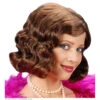 Pruik, Roaring 20s Bruin -Kostuums Met Halloween-Thema T0997 a