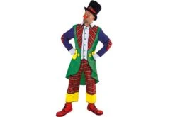 Clownspak Met Geruite Broek.