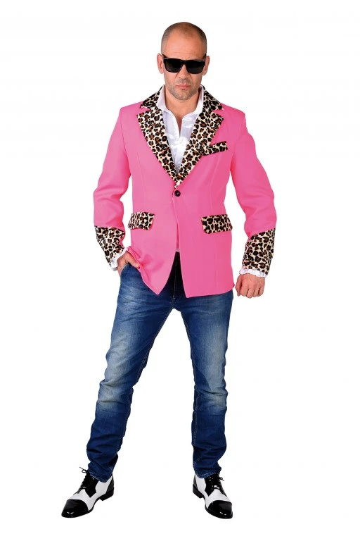 Colbert Roze Met Panterprint Fifties 3 Colbert Roze Met Panterprint Fifties