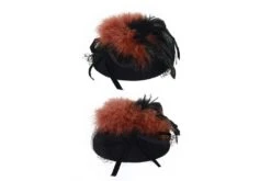 Dames Hoedje Luxe Wolvilt Met Veren