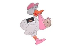 Deco Ooievaar Meisje