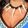 Ketting Met Tanden -Kostuums Met Halloween-Thema ketting met tanden 32070