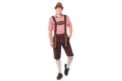 Lederhose Johann Lang Donker-bruin