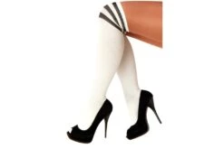 Cheerleader Kousen Wit Met Zwart