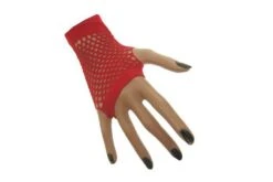 Nethandschoenen Kort Vingerloos Rood