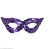 Oogmasker Pailletten, Paars 1 Oogmasker Pailletten, Paars -Kostuums Met Halloween-Thema oogmasker pailletten paars 05911 a