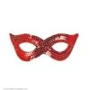 Oogmasker Pailletten, Rood -Kostuums Met Halloween-Thema oogmasker pailletten rood 05910 a
