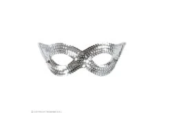 Oogmasker Pailletten, Zilver