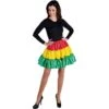 Petticoat Stof Carnaval Rood Geel Groen -Kostuums Met Halloween-Thema petticoat stof rood geel groen 211156 86