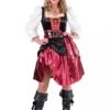 Jurk Piraat Luxe Bordeaux -Kostuums Met Halloween-Thema piraat jurk 217148 1