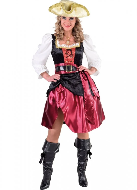Jurk Piraat Luxe Bordeaux 3 Jurk Piraat Luxe Bordeaux