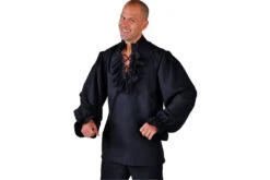 Blouse Zwart Met Touwtjes