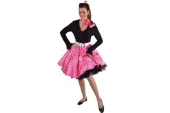Rock En Roll Rok Roze Met Stippen 216103-4