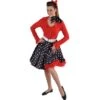 Rock En Roll Rok Zwart Met Witte Stippen 216103-2 -Kostuums Met Halloween-Thema rok rock en roll zwart 216103 2 1