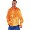 Ruches-blouse Getailleerd Oranje -Kostuums Met Halloween-Thema roucheshemd getailleerd oranje 213221 27 1