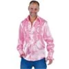 Ruches-blouse Getailleerd Pink -Kostuums Met Halloween-Thema roucheshemd getailleerd roze 213221 3 2