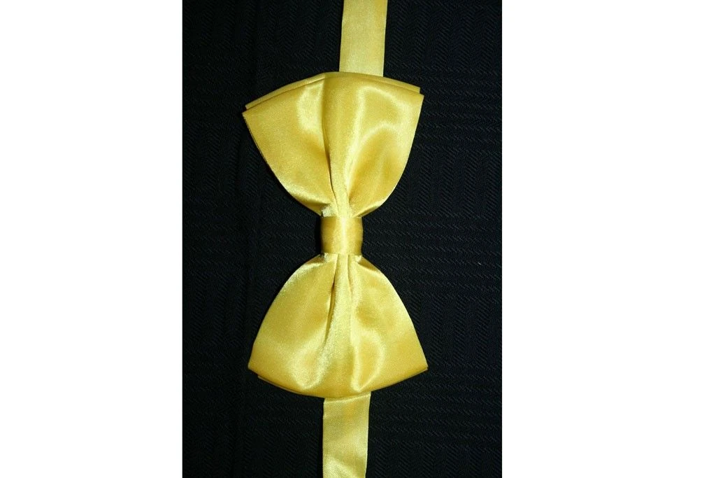 Vlinderstrikje Satijn Neongeel 3 Vlinderstrikje Satijn Neongeel